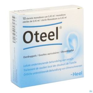 Oteel gutt auriculaires fiol 10x0,45ml heel