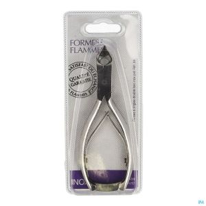 Formes&flammes 34 pince ongles double bec inox