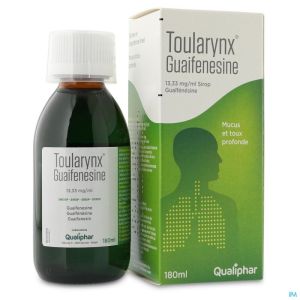 Toularynx guaifenesine 13,33mg/ml sirop 180ml
