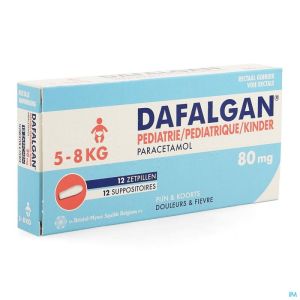 Dafalgan pediatrique 80mg suppo 12