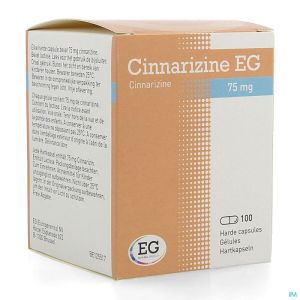 Cinnarizine eg caps 100 x 75 mg