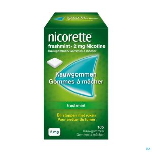 Nicorette freshmint gomme mach 105x2mg