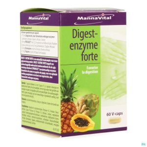 Mannavital digest enzyme forte v-caps 60