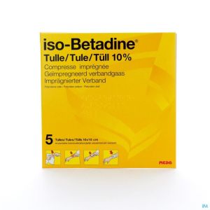 Iso betadine tulles compr 5 10x10