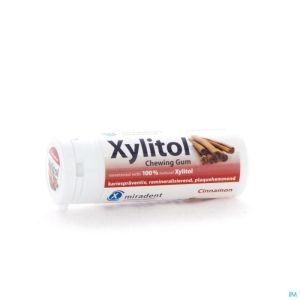 Miradent chewing gum xylitol canelle ss 30