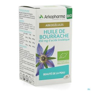 Arkogelules huile bourrache bio caps 60