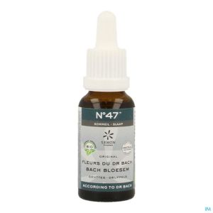 Fleurs de bach bio n47 gouttes sommeil 20ml