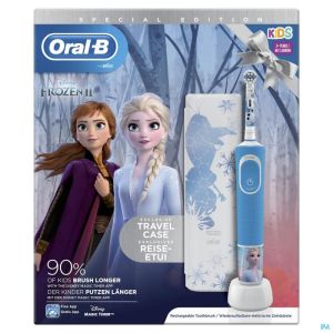 Oral b d100 frozen 2 + travelcase gratuit