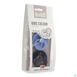 Bibs 2 tetine duo sky blue deep space