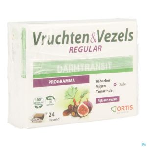 Ortis fruits & fibres regular cubes 24