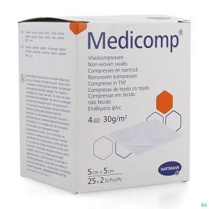 Medicomp cp ster 4pl 5x5cm 30g 25x2