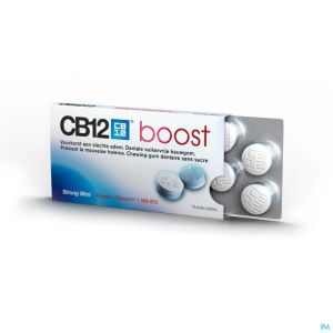 Cb12 boost chewing gum strong mint s/sucre 10