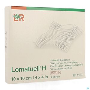 Lomatuell h compresse ster 10x10cm 10 23315
