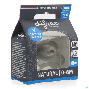 Difrax sucette natural 0-6m uni/pure assorti