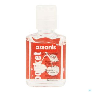 Assanis pocket gel mains cerise 20ml