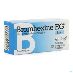Bromhexine eg comp 50 x 8 mg