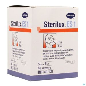 Sterilux es1 cp ster 8pl 5,0x 5,0cm 40 4011219