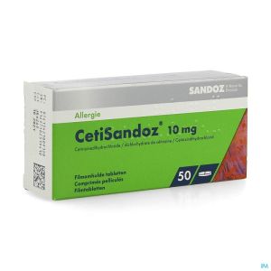 Cetisandoz sandoz comp 50 x 10 mg