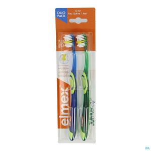 Elmex brosse a dents junior 6-12 ans souple duopac