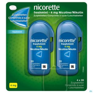 Nicorette freshmint comp a sucer 80x4mg