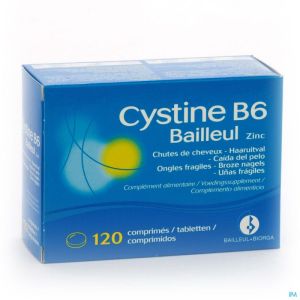 Cystine b6 zinc bailleul a/chute comp 120