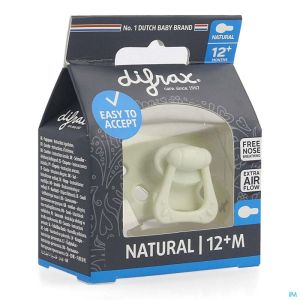 Difrax sucette natural 12m+ uni/pure assorti