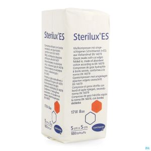 Sterilux es cp n/st 8pl 5x 5cm 100 4188005