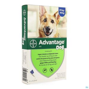 Advantage 400 chiens 25<40kg 4x4ml