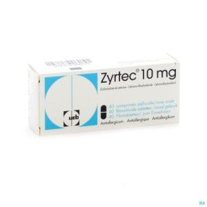 Zyrtec 10 mg comp pell 40 x 10 mg