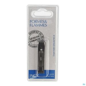 Formes&flammes 25 coupe ongles inox plat