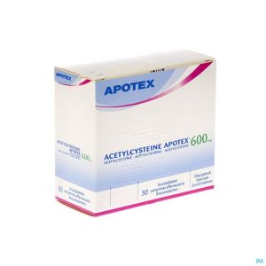 Acetylcysteine apotex comp eff 30 x 600 mg
