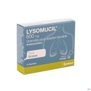 Lysomucil 600 gran sach 14 x 600 mg
