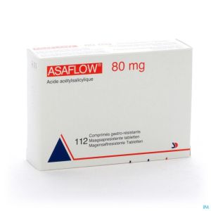 Asaflow 80mg comp gastro resist bli 112x 80mg