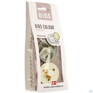 Bibs 1 tetine duo sage ivory