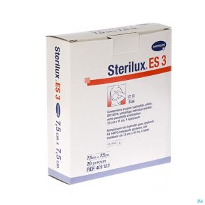 Sterilux es3 cp ster 8pl 7,5x 7,5cm 20 4011239