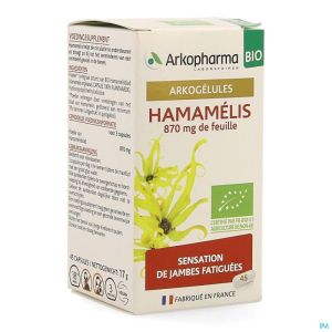 Arkogelules hamamelis bio caps 45 nf