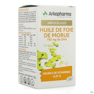 Arkogelules huile foie morue caps 220 arkopharma