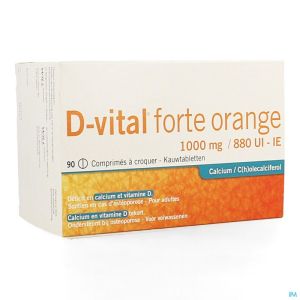 D-vital forte orange 1000mg/880ui 90 com