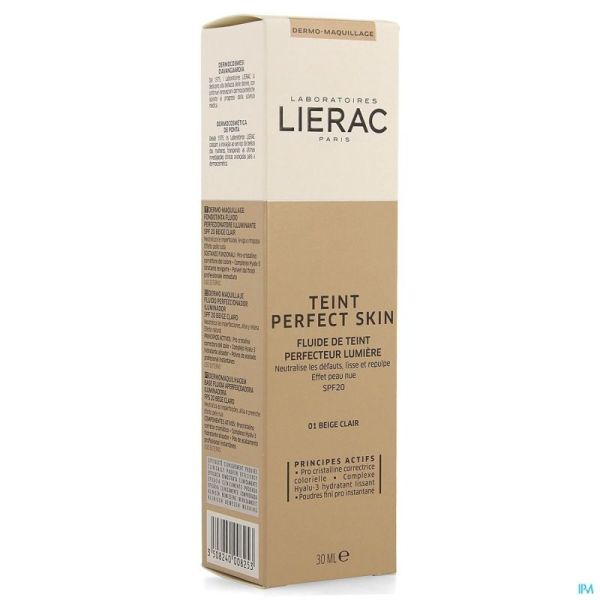 Lierac teint perfect skin fluide beige clair 40ml