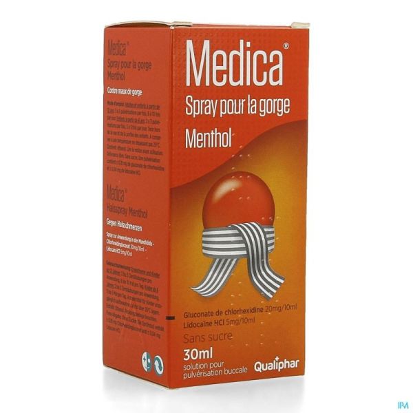 Medica spray pour la gorge menthol 30ml