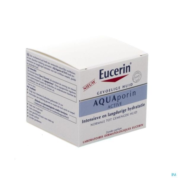 Eucerin aquaporin active soin hydra peau n-mix50ml