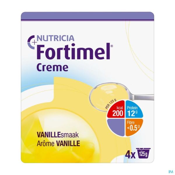 Fortimel creme vanille 4x125g