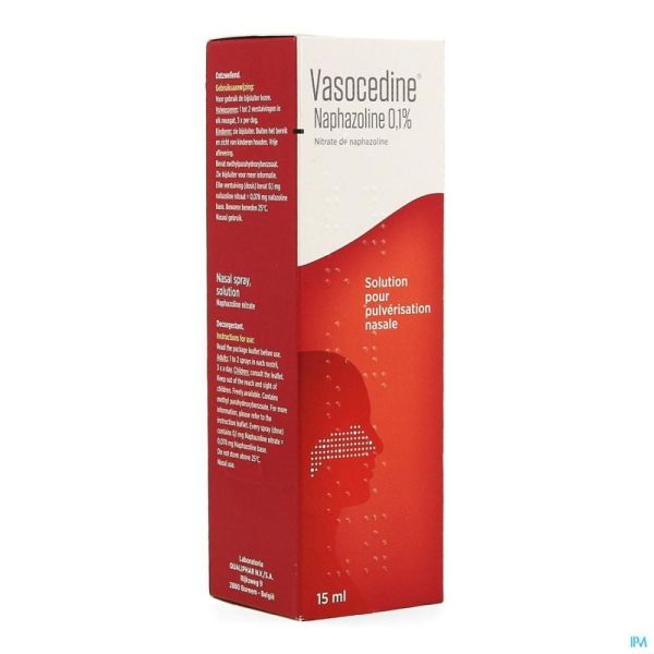 Vasocedine naphazoline spray 15 ml