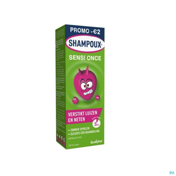 Shampoux sensi once spray 100ml promo -2€