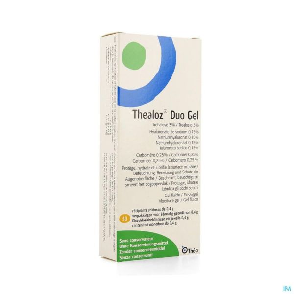 Thealoz duo gel oculaires 30x0,4g