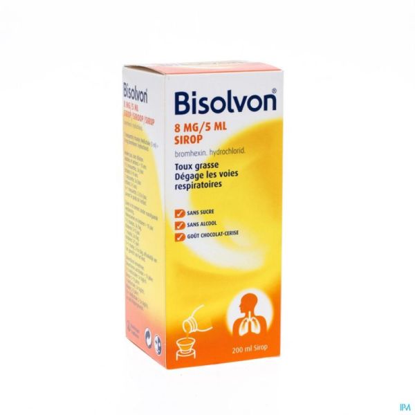 Bisolvon sir 1 x 200 ml 8mg/5ml