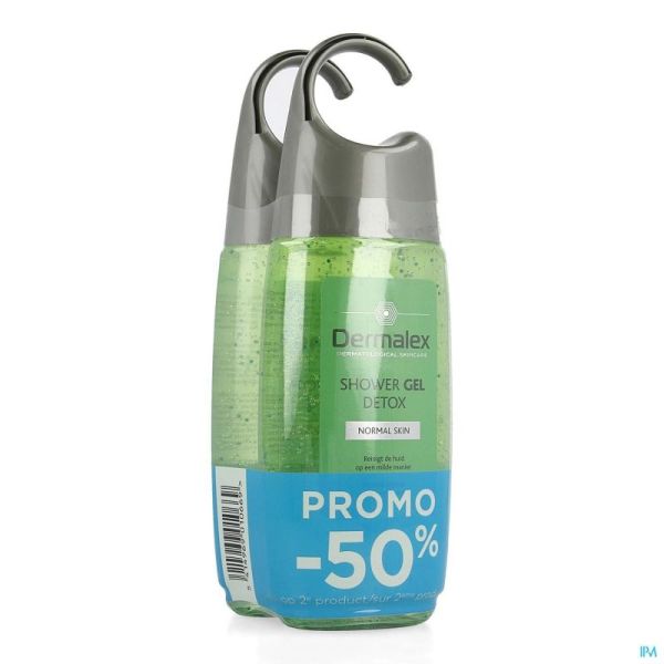 Dermalex shower gel detox 250ml 2ieme -50%