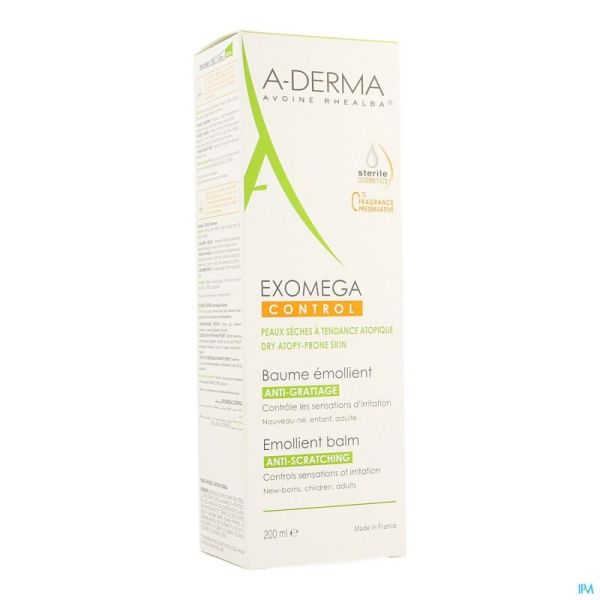 Aderma exomega control baume emollient tube 200ml