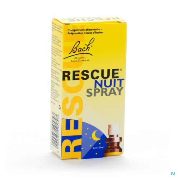 Bach rescue spray nuit 20ml