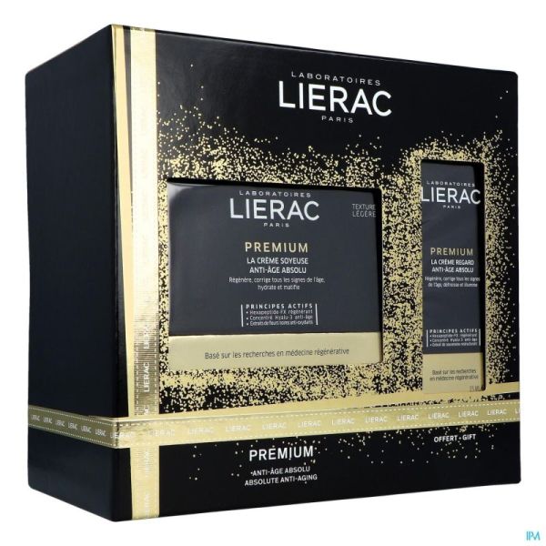 Lierac coffret noel premium cr soy. 50ml+yeux 15ml